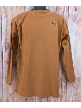 Under Armour Womens Rust Long Sleeve Shirt XXL Loose Fit Lightweight